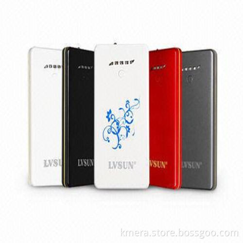 External battery LS-B800/8,000mAh high capacity/ultra slim/LED flashlight/dual USB output/power bank